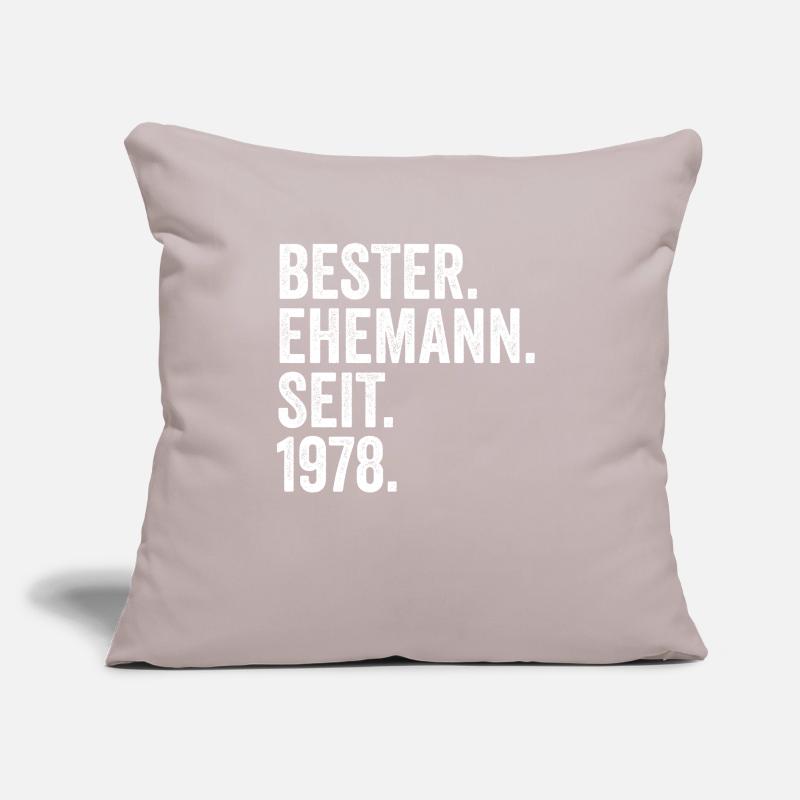 Valentinstag Bester Ehemann Seit 1978 Sofakissen mit Füllung 45 x 45 cm
