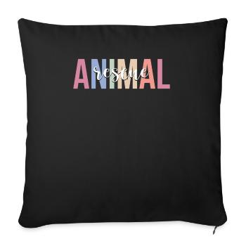 accept. - Sofa pillow with filling 45cm x 45cm - black - Front