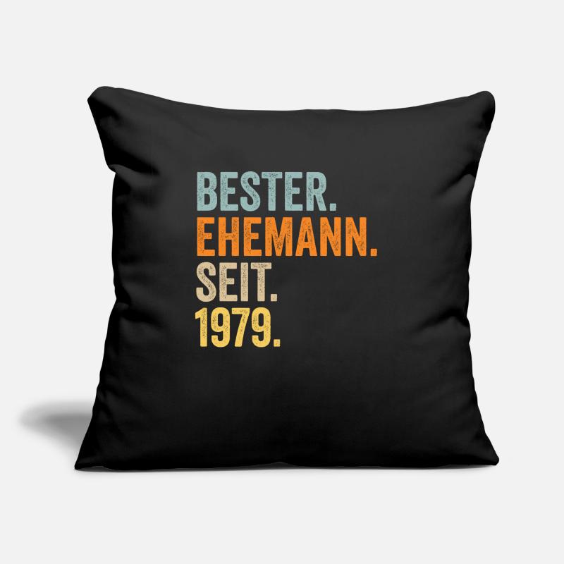Valentinstag Bester Ehemann Seit 1979 Sofakissen mit Füllung 45 x 45 cm
