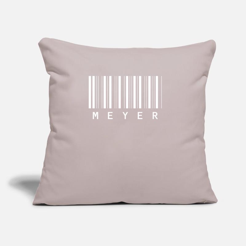 Meyer Barcode Family Name Bar Code Gift Sofa pillow with filling 45cm x 45cm