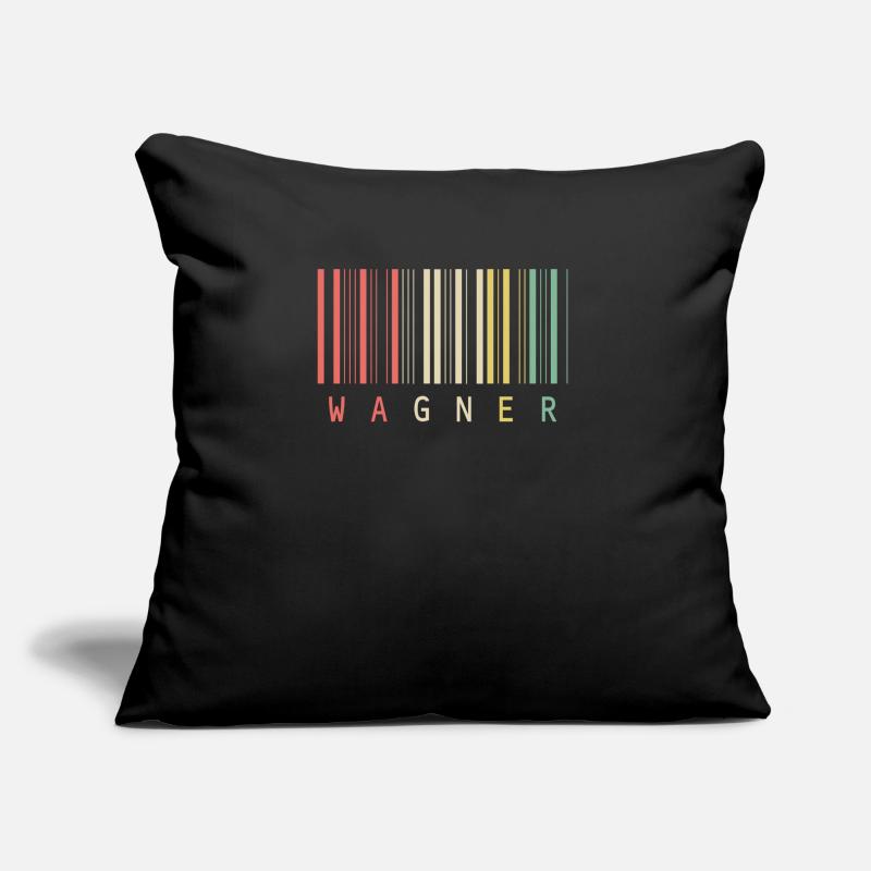 Nom de style de code-barres unique Wagner Coussin et housse de 45 x 45 cm