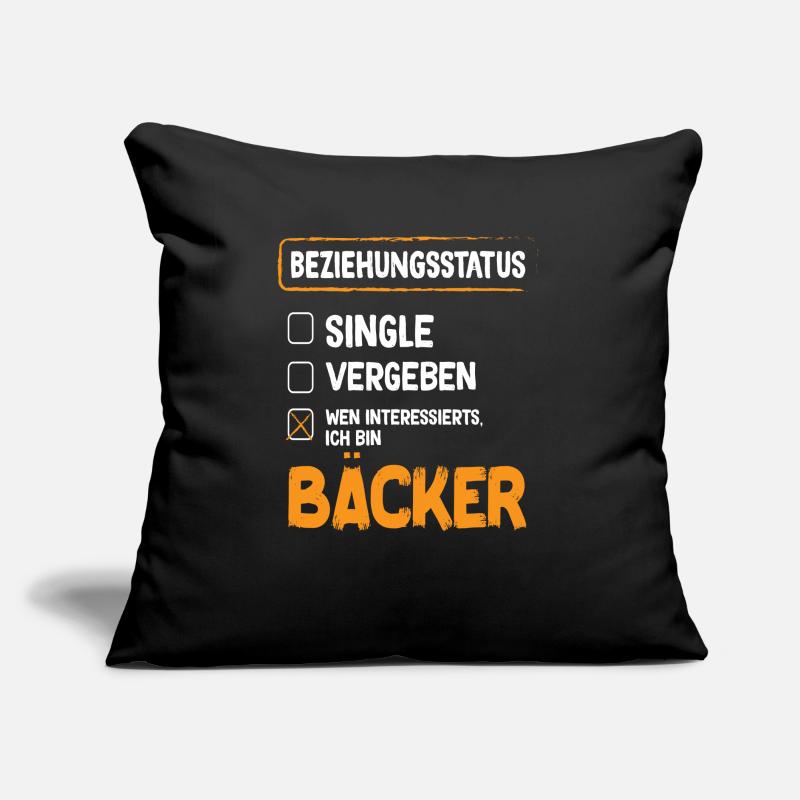 Baker Relationship Status Back Baked Goods Baking Sofa pillow with filling 45cm x 45cm