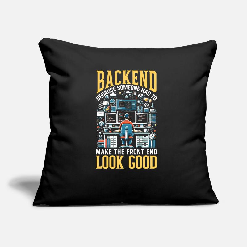 Backend Developer Programming Software Programmer Sofa pillow with filling 45cm x 45cm