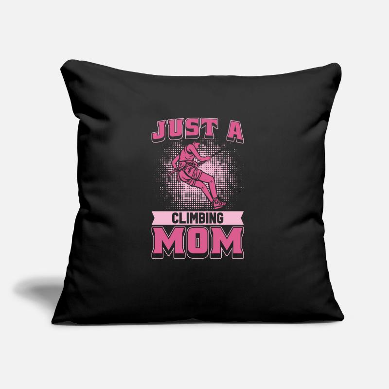 Klettern Kletterer Mutter Just A Climbing Mom Sofakissen mit Füllung 45 x 45 cm