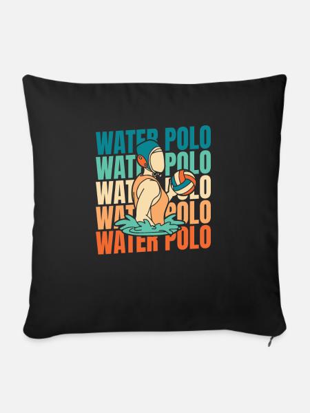 Wasserball Wasserballer - Sofakissen mit Füllung 45 x 45 cm - Schwarz