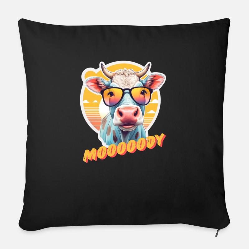 MOOOOODY - Sofakissen mit Füllung 45 x 45 cm - Schwarz