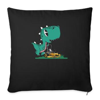 Landscape Gardener Dino - Sofa pillow with filling 45cm x 45cm - black - Front