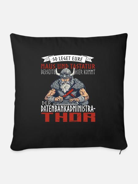 Datenbankadministrathor Codierung Datenanalyst - Sofakissen mit Füllung 45 x 45 cm - Schwarz