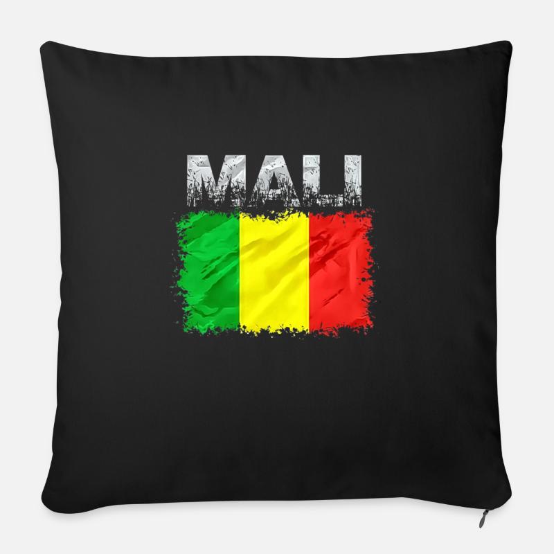 Mali - Sofakissen mit Füllung 45 x 45 cm - Schwarz