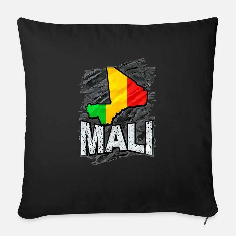 Mali - Sofakissen mit Füllung 45 x 45 cm - Schwarz