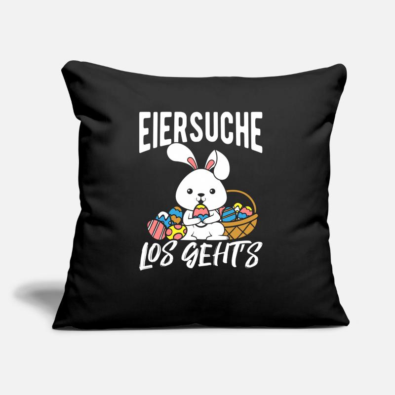 Egg Hunt Let's Go Easter Easter Bunny Easter Eggs Ki Sofa pillow with filling 45cm x 45cm