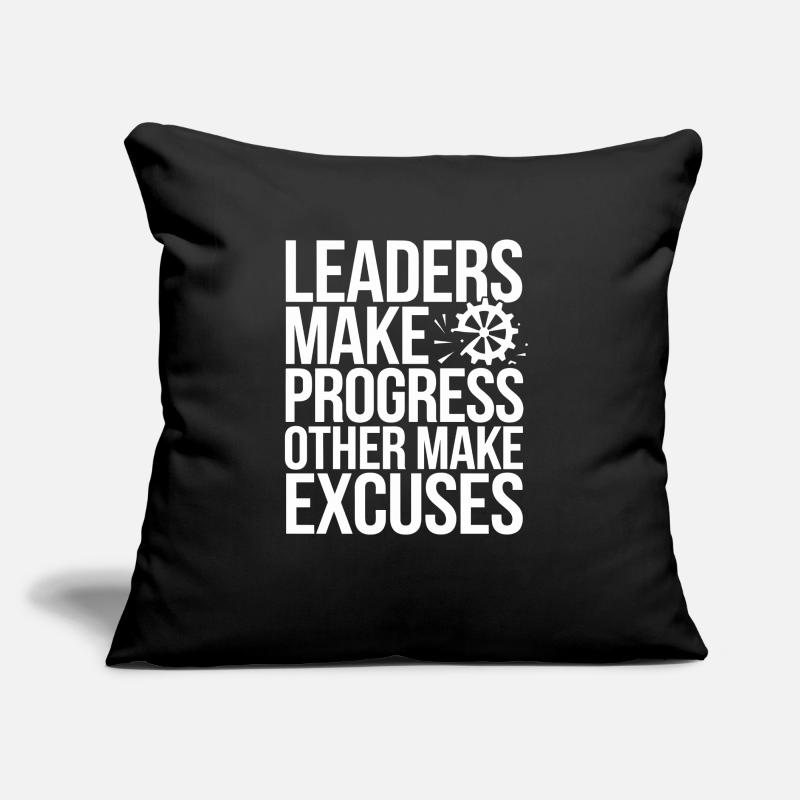 Leadership et gestion orientés vers le progrès pour Coussin et housse de 45 x 45 cm