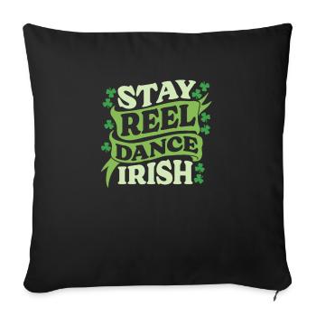 Irish Dance Irischer Tanz - Sofa pillow with filling 45cm x 45cm - black - Front