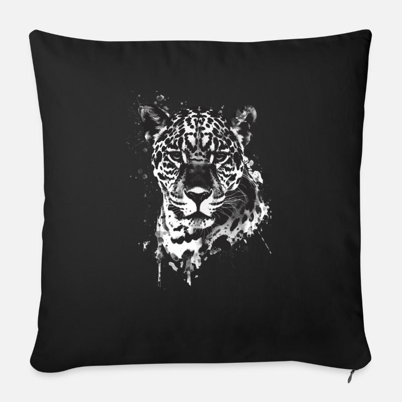 Jaguar - Sofakissen mit Füllung 45 x 45 cm - Schwarz