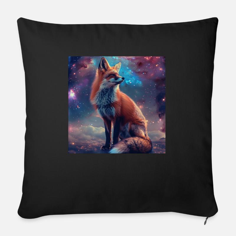 Fuchs - Sofakissen mit Füllung 45 x 45 cm - Schwarz