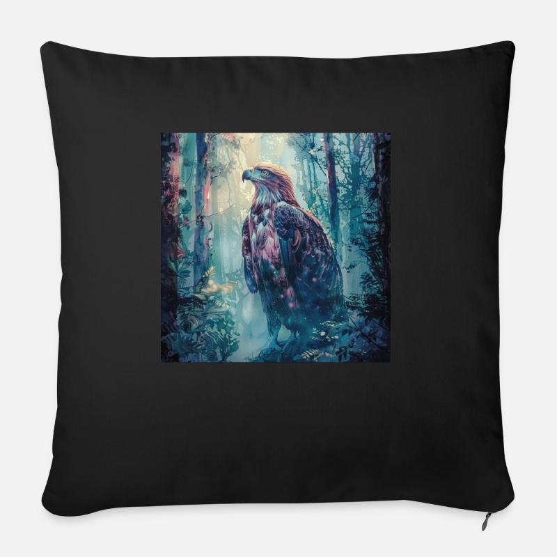 Adler - Sofakissen mit Füllung 45 x 45 cm - Schwarz