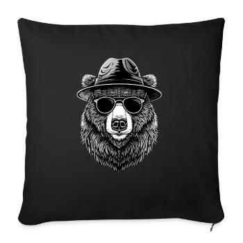Porter - Coussin et housse de 45 x 45 cm - noir - Devant