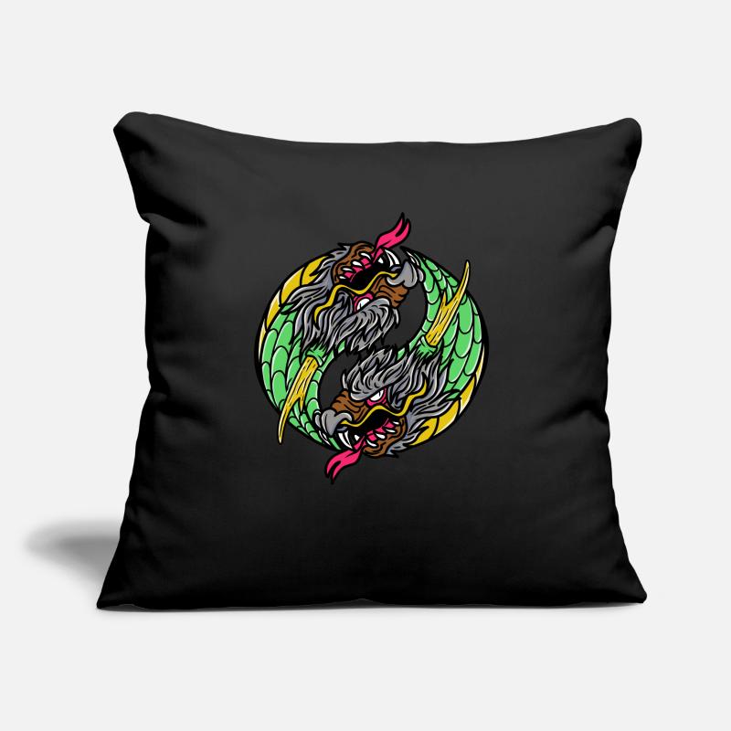 Fantasy RPG Dragons Magic Dungeon Sofakissen mit Füllung 45 x 45 cm