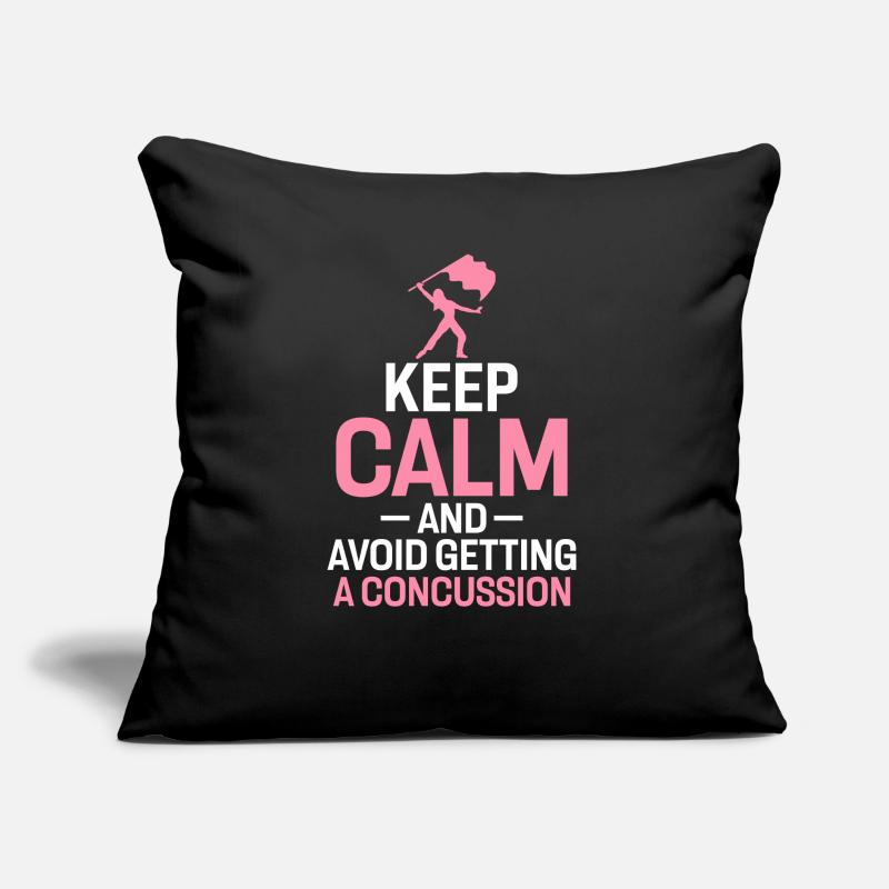 Keep Calm and Avoid Getting A Concussion Funny Sofa pillow with filling 45cm x 45cm