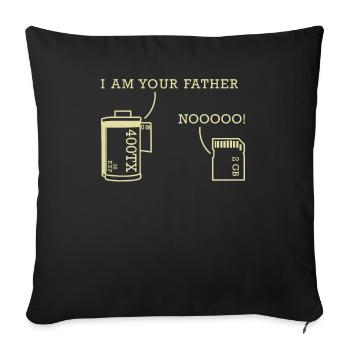 Kamera Im Your Father Image Photography - Sofakissen mit Füllung 45 x 45 cm - Schwarz - Vorne