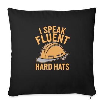 Ingénieur civil - Coussin et housse de 45 x 45 cm - noir - Devant