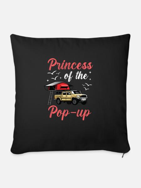 Wohnmobilzubehör Pop-up-camper - Sofakissen mit Füllung 45 x 45 cm - Schwarz