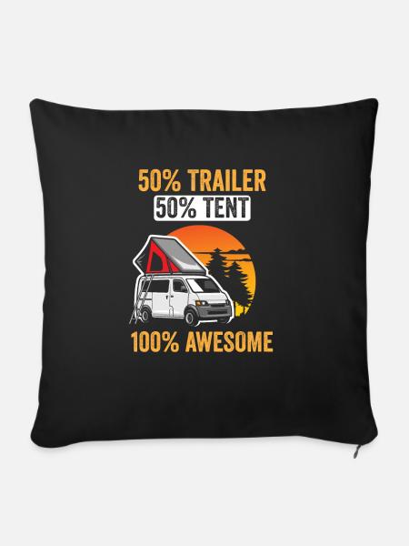 Wohnmobilzubehör Pop-up-camper - Sofakissen mit Füllung 45 x 45 cm - Schwarz