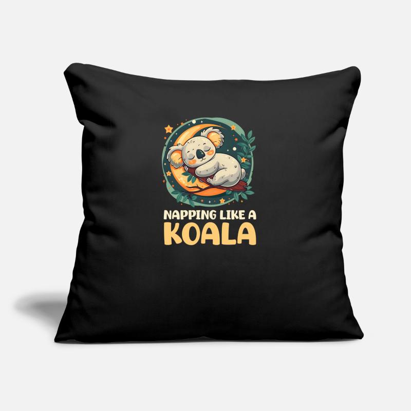 Koala schläft wie ein Koala Sofakissen mit Füllung 45 x 45 cm