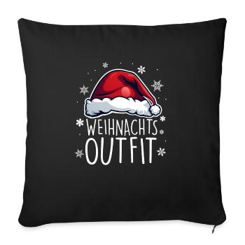 Tenue de Noël Noël - Coussin et housse de 45 x 45 cm - noir - Devant
