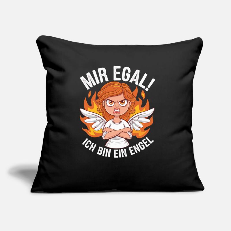 Mir Egal! Ich Bin Ein Engel Lustiges Sarkasmus Sofakissen mit Füllung 45 x 45 cm