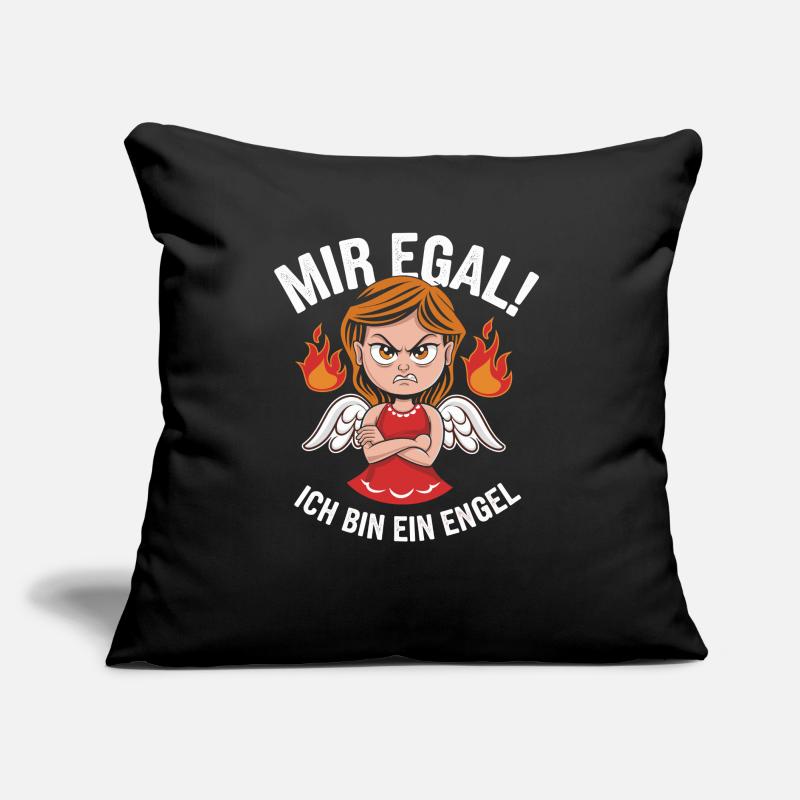 Mir Egal! Ich Bin Ein Engel Lustiges Sarkasmus Sofakissen mit Füllung 45 x 45 cm