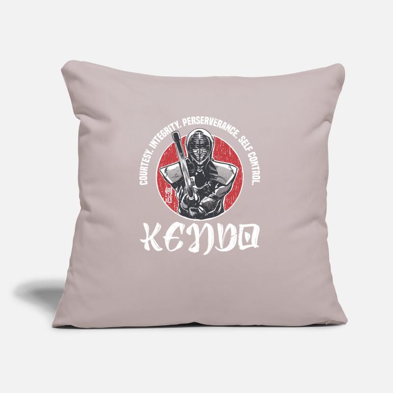 Decency. Integrity. Perseverance. Self-control. Sofa pillow with filling 45cm x 45cm