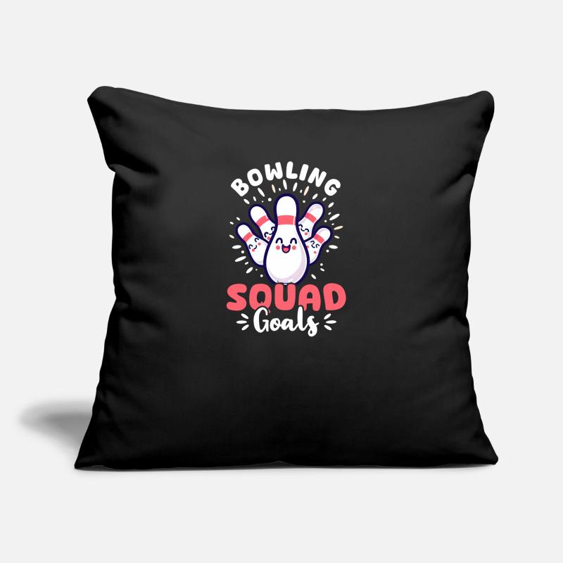 Bowling Équipe de bowling Objectifs Coussin et housse de 45 x 45 cm