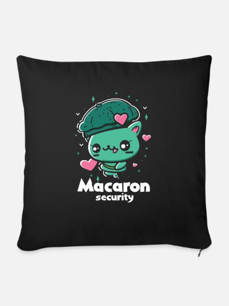 Macaron-liebhaber Macaron Baker - Sofakissen mit Füllung 45 x 45 cm - Schwarz