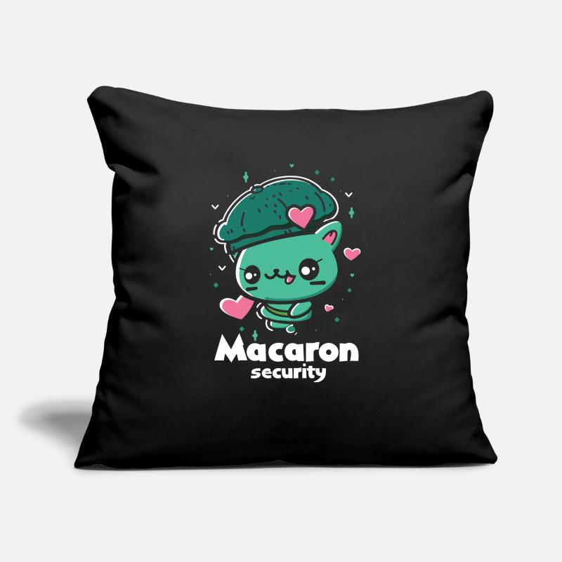 Amateurs de macarons Macaron Baker Coussin et housse de 45 x 45 cm