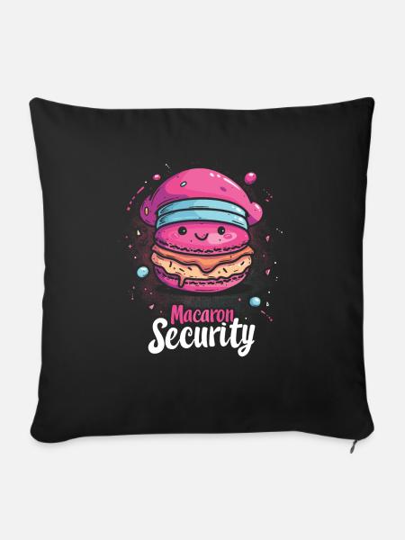 Macaron-liebhaber Macaron Baker - Sofakissen mit Füllung 45 x 45 cm - Schwarz
