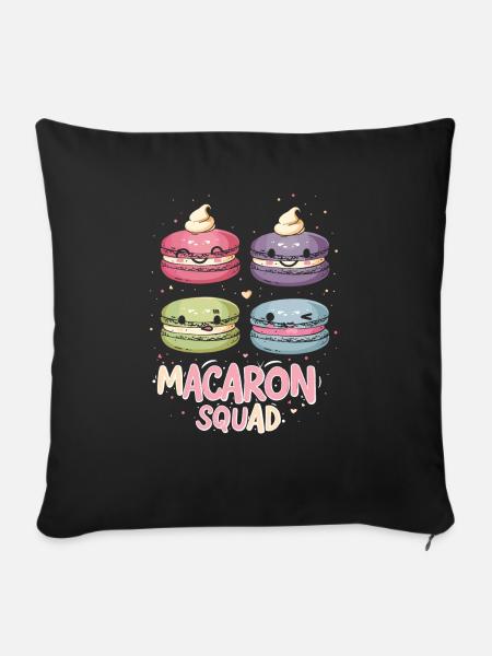Macaron-liebhaber Macaron Baker - Sofakissen mit Füllung 45 x 45 cm - Schwarz