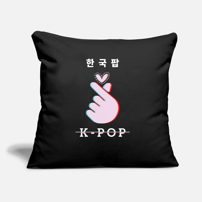 K-Pop Liebe Zeichen Hand Geste Sofakissen mit Füllung 45 x 45 cm