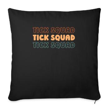 Escouade de cryptographes - Coussin et housse de 45 x 45 cm - noir - Devant