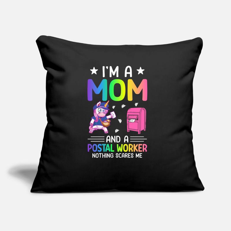 I'm A Mom And A Postal Worker Postal Service Mail Sofakissen mit Füllung 45 x 45 cm