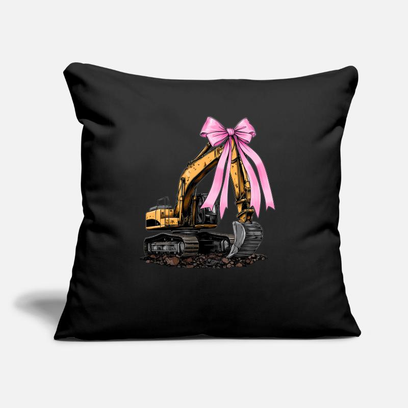 Coquette Bow Baggerführer Bau HEO Sofakissen mit Füllung 45 x 45 cm