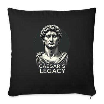 Passionnés d’histoire Passionnés de la Rome antique - Coussin et housse de 45 x 45 cm - noir - Devant