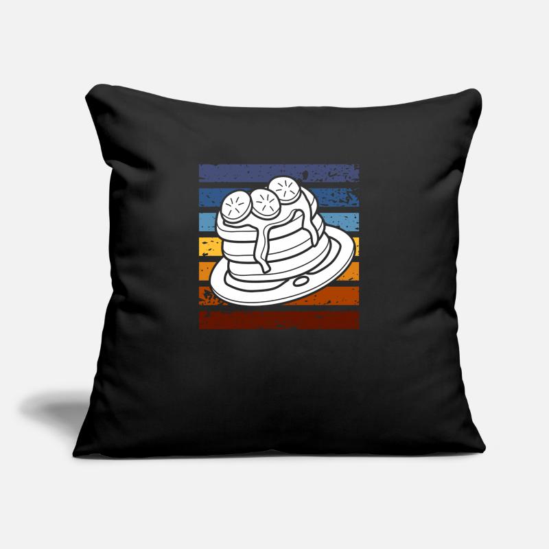 Retro Pancakes Breakfast Indulgence Sofa pillow with filling 45cm x 45cm