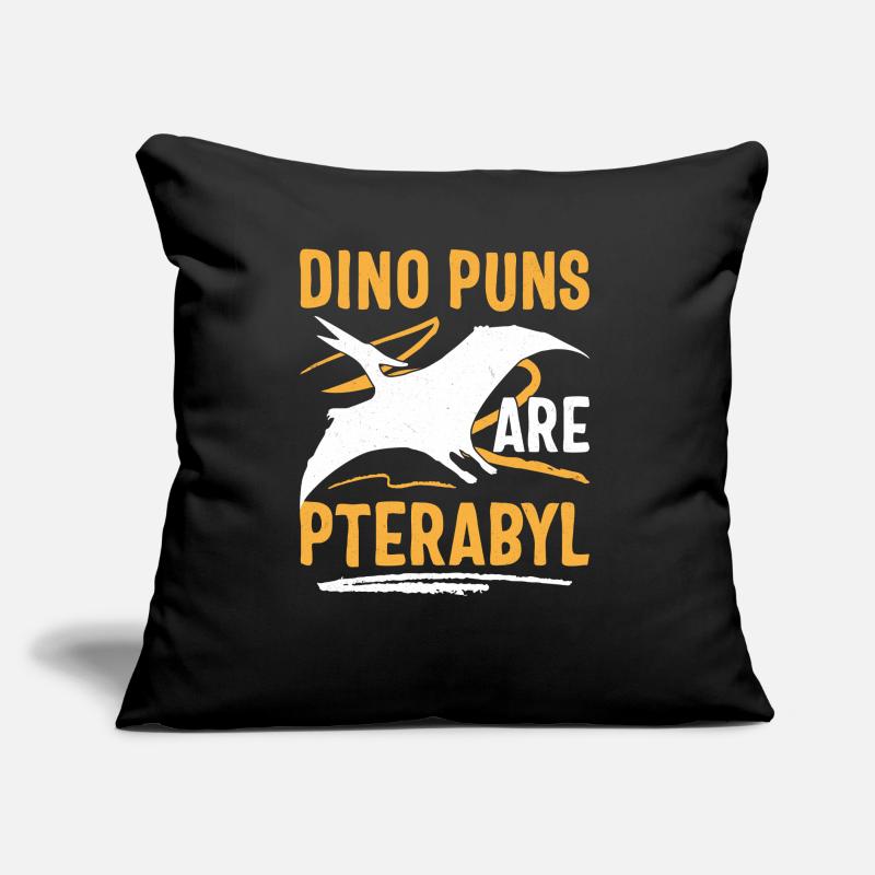 Drôle de Dino Jeu de mots Ptérodactyle Coussin et housse de 45 x 45 cm