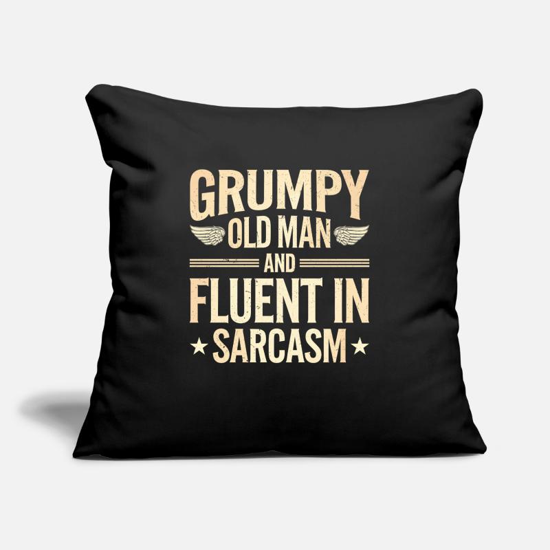 Grumpy Old Man Grumpy Sofa pillow with filling 45cm x 45cm