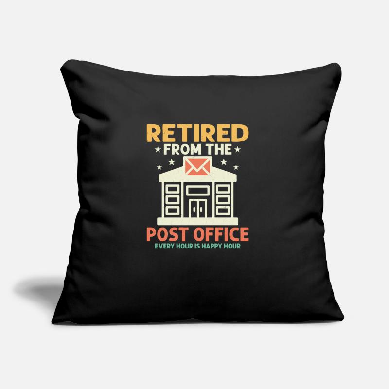 Retired From The Post Office Postal Worker Mailman Sofakissen mit Füllung 45 x 45 cm