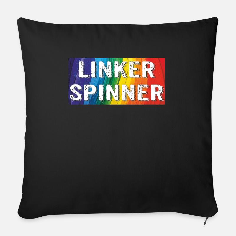 LINKER SPINNER - Sofakissen mit Füllung 45 x 45 cm - Schwarz