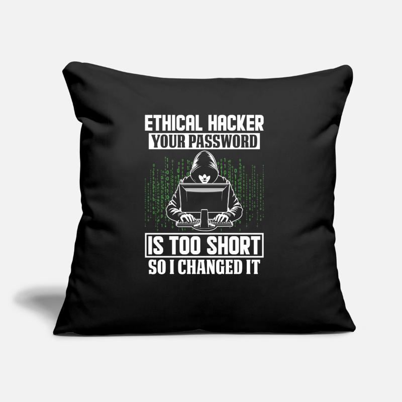 Ethical Hacker Cyber Security Code Cracker Funny Sofa pillow with filling 45cm x 45cm