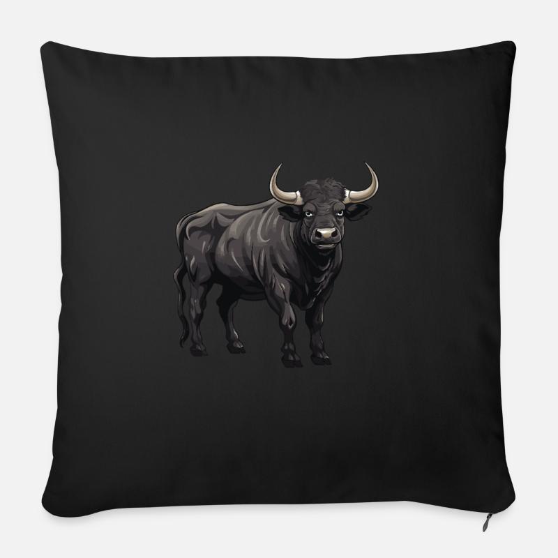 Bulle Tier - Sofakissen mit Füllung 45 x 45 cm - Schwarz