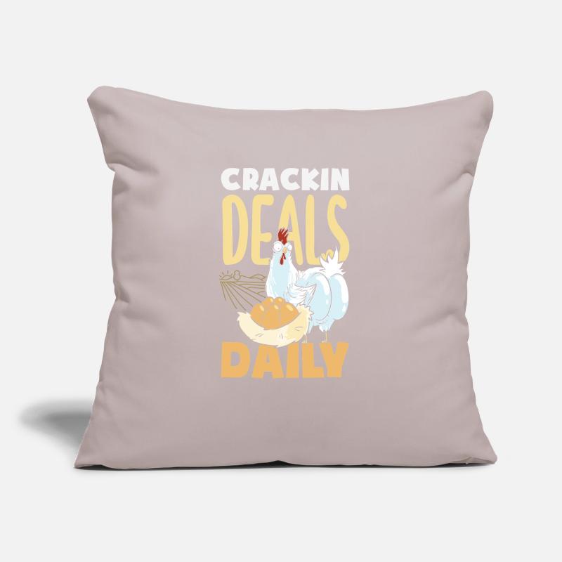 Support local egg traders Sofa pillow with filling 45cm x 45cm